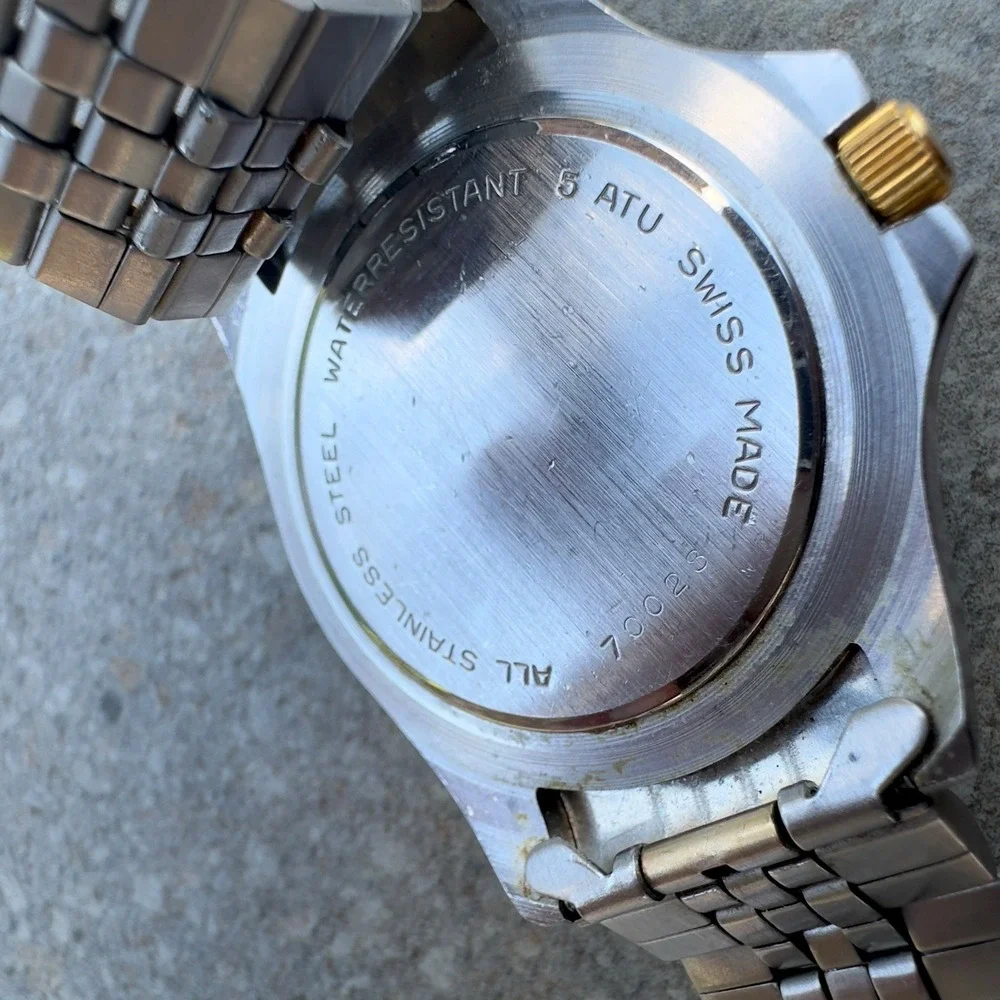 Swiss Military Watch 70028 All Stainless Steel Swiss Made Water Resistant 5 ATU